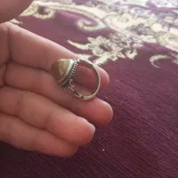 انگشتر قدیمی نقره خالص عقیق دعا دار|کلکسیون اشیاء عتیقه|نهاوند, |دیوار