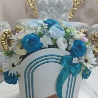 باکس گل مصنوعی و16شاخه رز مصنوعی|گل مصنوعی|مشهد, سرافرازان|دیوار
