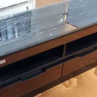 میز تلویزیون شیک و کاربردی MDF با شیشه دودی|میز تلویزیون|قم, کلهری|دیوار