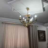 لوستر طلایی خارجی رنگ ثابت|لوستر و چراغ آویز|تهران, نیروی هوایی (پیروزی)|دیوار