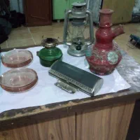 چراغ فانوس و گرد سوز  قدیمی قشنگو ناز و کلکسیونی