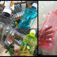 بطری آب دسته دار 2 لیتری و سیلیکونی