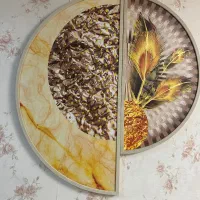 ساعت شمعدان  لوستر. تابلو|تابلو فرش|اندیشه, اندیشه فاز ۱|دیوار