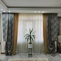 والن پرده طوسی
