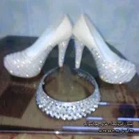 کفش عروس وتاج سر کمربند عروس