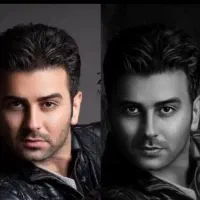 طراحی چهره سیاه قلم