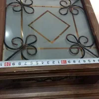 لوستر چوبی ۳ چراغ در حد نو کاملا سالم