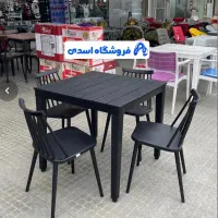میز و صندلی پلاستیکی کافه و ویلا باغ متنوع