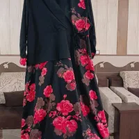 لباس مجلسی گل قرمز