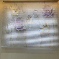 پرده زبرا گلدار درحدنو