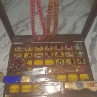 جعبه انگشتر تعداد ۱۷ عدد ۳عدد چاقو ۲عدد چرکه سندلو