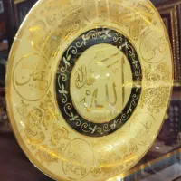 بشقاب کریستال با طلای ۱۲ عیار هلند|کلکسیون اشیاء عتیقه|قم, دورشهر|دیوار