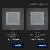 چراغ سقفی نور توکار پرژکتور  پارس شعاع توس