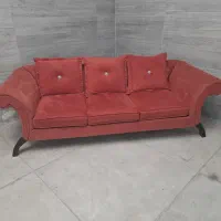 مبل نیم ست زرشکی