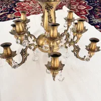 لوستر برنز ۶ شاخه و ۱۲ شعله