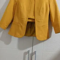 کت و دامن  خردلی سایز ۳۸