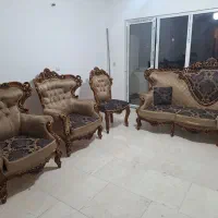 مبلمان کلاسیک 9 نفره چوب گردو|مبلمان خانگی و میز عسلی|هشتگرد, شهرک گلخانه|دیوار