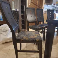 میز ناهارخوری با صندلی تمام چوب