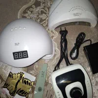 وسایل کاشت ناخن با کیف بزرگ