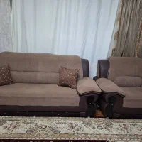 فروش مبل ۷نفره درحد نو به همراه میز وسط و گل میز|مبلمان خانگی و میز عسلی|شیراز, شهرک والفجر|دیوار
