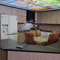 کابینت تمام ام دی اف سالم حدود ۲۰متر با گاز و هود