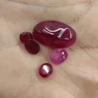 انواع یاقوت های اصل درجه برمه به دوعدد مهره یایانی