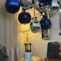 بادکنک ابی و نقره ای اوربز فوری