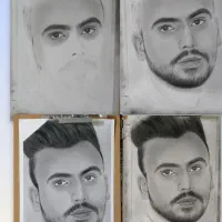 سفارش نقاشی چهره سیاه قلم|تابلو، نقاشی، عکس|مشهد, مصلی (کارمندان اول)|دیوار