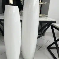 یک جفت گلدون بلند+ یک جفت شمعدون سنگین خارجی