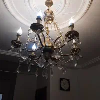 لوستر ۶پر با لامپ برنجی|لوستر و چراغ آویز|لاهیجان, کوی خزر|دیوار