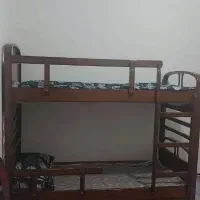 تخت دو طبقه نوجوان با چوب گردو|تخت و سرویس خواب|تهران, مولوی|دیوار