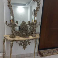 آینه شمعدان برنج|بوفه، ویترین، کنسول|تهران, آرارات|دیوار
