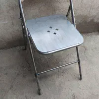 صندلی تاشو فلزی کافه رستوران طرح ارج نوستالژی