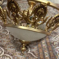 لوستر سقفی برنز سه شاخه