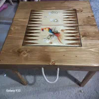 فروش میز تخته نرد چمدانی  مسافرتی چوب روس زیر قیمت