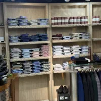 چهار عدد قفسه چوبی کف شیشه (شلف چوبی)