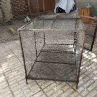 قفسه‌ی میلگرد مرغ و خروس