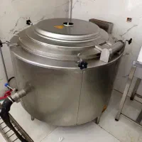 دیگ صنعتی برنج تمام استیل ۲۵۰ لیتری