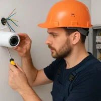 نصب دوربین مداربسته و برق کاری