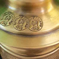 سماور کتری زغالی برنجی با قوری و دو چراغ نفتی|کلکسیون اشیاء عتیقه|تهران, نعمت‌آباد|دیوار