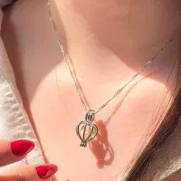 مروارید عشق اصل در صدف واقعی+گوشواره و انگشتر