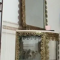 میز tvو اینه کنسول برنزی|بوفه، ویترین، کنسول|ورامین, ورامین|دیوار