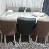 میز ناهار خوری ۶ نفره|میز و صندلی غذاخوری|اشتهارد, |دیوار