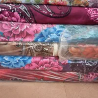 پارچه ملافه عرض ۲ متر ساتن نخ شانلی