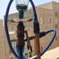 دو عدد قلیان تنه گردو