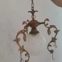 لوستر سه شاخه  برنز|لوستر و چراغ آویز|زنجان, |دیوار