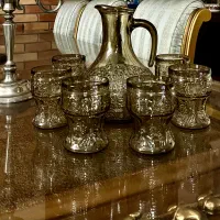 پارچ و لیوان ایتالیا قدیمی انتیک عتیقه