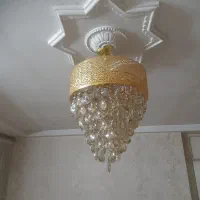 دو عدد لوستر|لوستر و چراغ آویز|رباطکریم, رباطکریم|دیوار