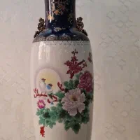 گلدان چینی طلاکوب آنتیک