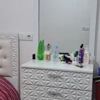 سرویس تخت خواب دونفره همراه دراور|تخت و سرویس خواب|شاهین‌شهر, اقبال لاهوری|دیوار